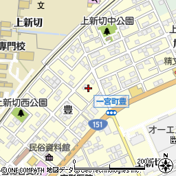 愛知県豊川市一宮町豊104周辺の地図