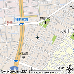 静岡県焼津市三ケ名944-4周辺の地図