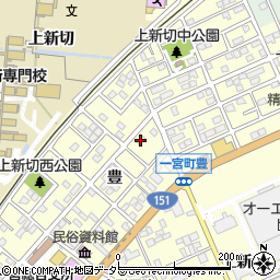 愛知県豊川市一宮町豊104-1周辺の地図