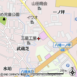 京都府八幡市八幡（御幸谷）周辺の地図