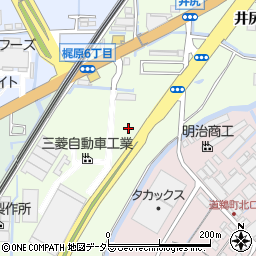 大阪府高槻市井尻周辺の地図