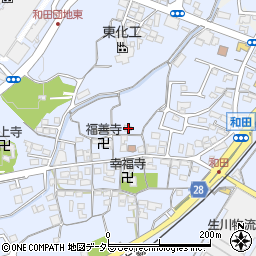 三重県亀山市和田町1627-1周辺の地図