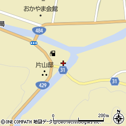 岡山県加賀郡吉備中央町下加茂22周辺の地図