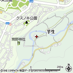 兵庫県川西市芋生本作周辺の地図