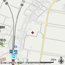 兵庫県小野市粟生町周辺の地図