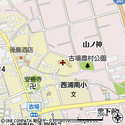 常滑市立　西浦南保育園周辺の地図