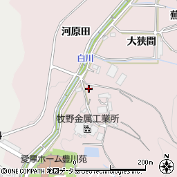 愛知県豊川市財賀町コウデ周辺の地図