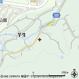 兵庫県川西市芋生位谷周辺の地図