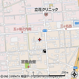 静岡県焼津市三ケ名695周辺の地図