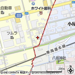 静岡県藤枝市築地330周辺の地図