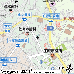 広島県庄原市中本町周辺の地図