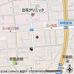 静岡県焼津市三ケ名771-1周辺の地図