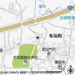 三重県亀山市布気町187周辺の地図