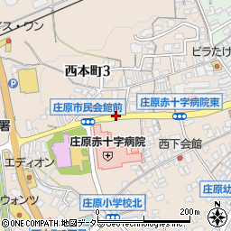 広島県庄原市西本町周辺の地図