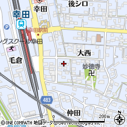 幸田町カギの緊急隊・３６５日２４時間　幸田駅前センター周辺の地図