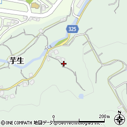 兵庫県川西市芋生勘定ヶ谷周辺の地図
