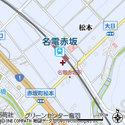 名電赤坂周辺の地図