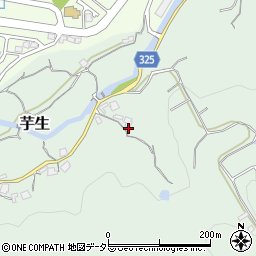 兵庫県川西市芋生（勘定ヶ谷）周辺の地図
