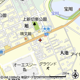 愛知県豊川市一宮町上新切375-4周辺の地図