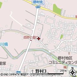 三重県亀山市野村周辺の地図