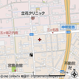 静岡県焼津市三ケ名780周辺の地図