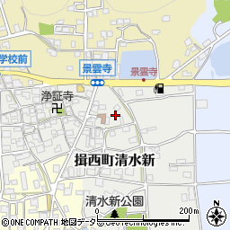 兵庫県たつの市揖西町清水新周辺の地図