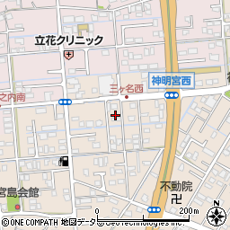 静岡県焼津市三ケ名775周辺の地図