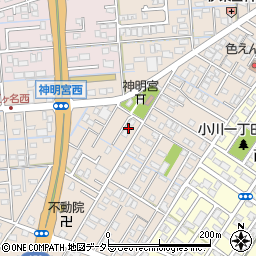 静岡県焼津市三ケ名978-3周辺の地図