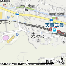静岡県浜松市天竜区二俣町阿蔵184周辺の地図