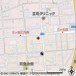 静岡県焼津市三ケ名696周辺の地図