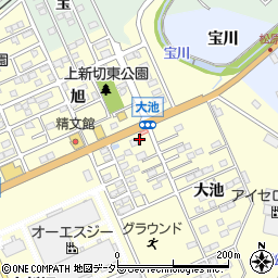 愛知県豊川市一宮町上新切375周辺の地図
