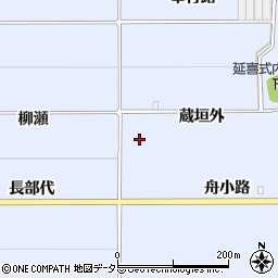京都府八幡市内里蔵垣外周辺の地図
