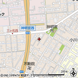 静岡県焼津市三ケ名969周辺の地図