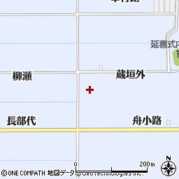 京都府八幡市内里（蔵垣外）周辺の地図