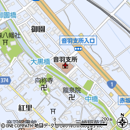 豊川市音羽支所周辺の地図