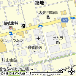 静岡県藤枝市築地558周辺の地図