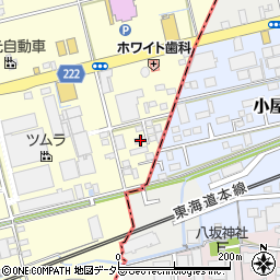 静岡県藤枝市築地332周辺の地図
