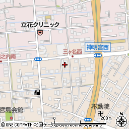 静岡県焼津市三ケ名777周辺の地図