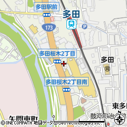 ＥＮＥＯＳセルフ多田ＳＳ周辺の地図