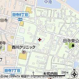 パレ・ロワイヤル田寺周辺の地図