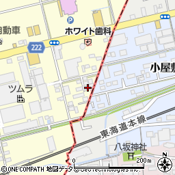 静岡県藤枝市築地329-3周辺の地図