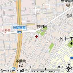 静岡県焼津市三ケ名972周辺の地図