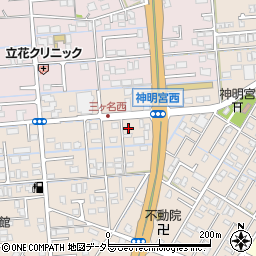 静岡県焼津市三ケ名831周辺の地図