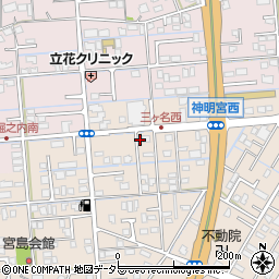 静岡県焼津市三ケ名778-2周辺の地図