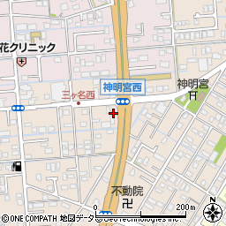 静岡県焼津市三ケ名826-1周辺の地図