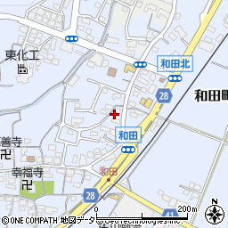 三重県亀山市和田町828周辺の地図