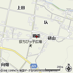愛知県額田郡幸田町荻郷添周辺の地図