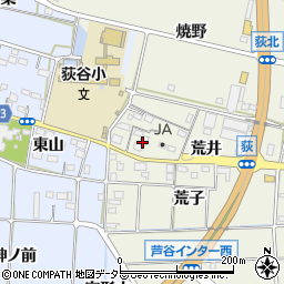 愛知県額田郡幸田町荻荒井9周辺の地図