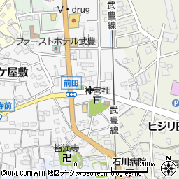 愛知県武豊町（知多郡）前田周辺の地図