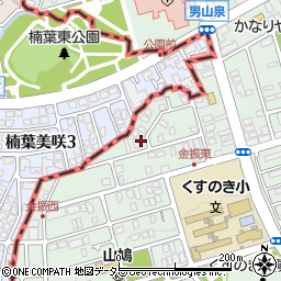 京都府八幡市男山金振3-8周辺の地図